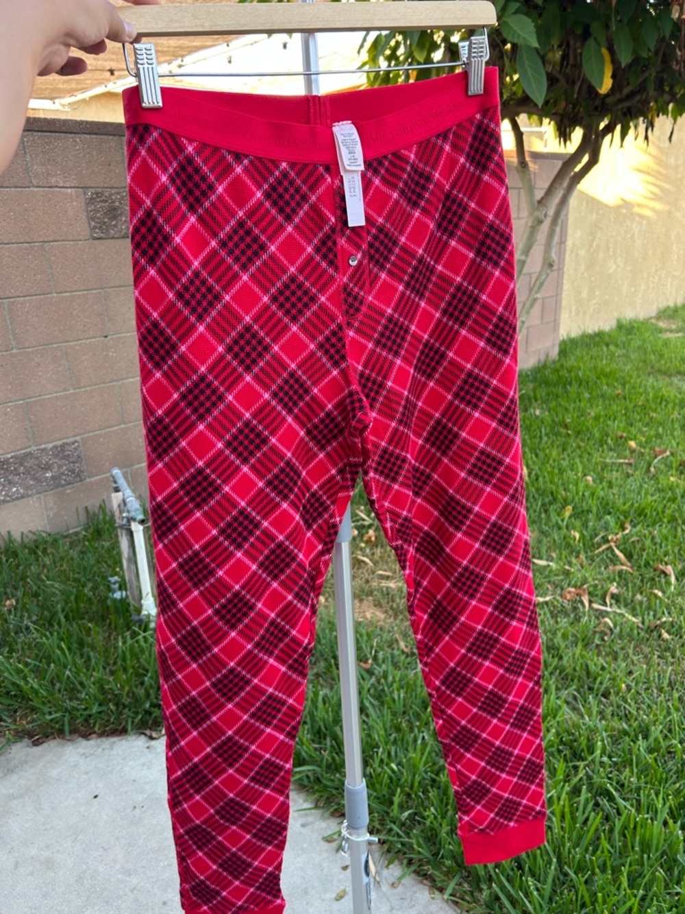 Victoria's Secret Red & Black Plaid Pajama Pants